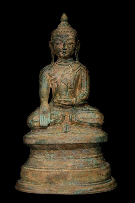 Extremely Rare 17c 18c Bronze Burmese Ava Buddha Bb204 Buddha