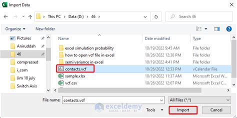 How To Open Vcf File In Excel 2 Simple Methods Exceldemy