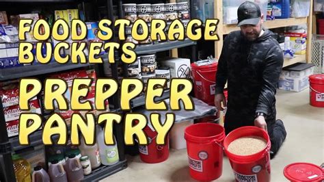 Prepper Pantry Food Storage Buckets