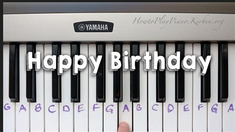 How to play happy birthday song piano notes, keys, sheet music. How to play "Happy Birthday Song" on piano / keyboard easy ...