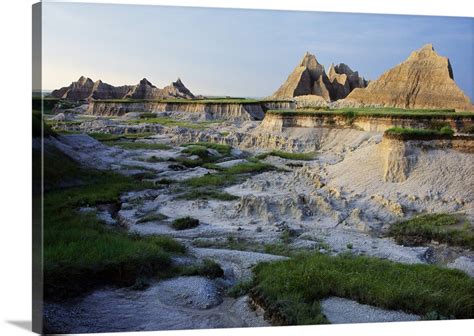 Pinnacles And Dry Wash Along Castle Trail Badlands National Park