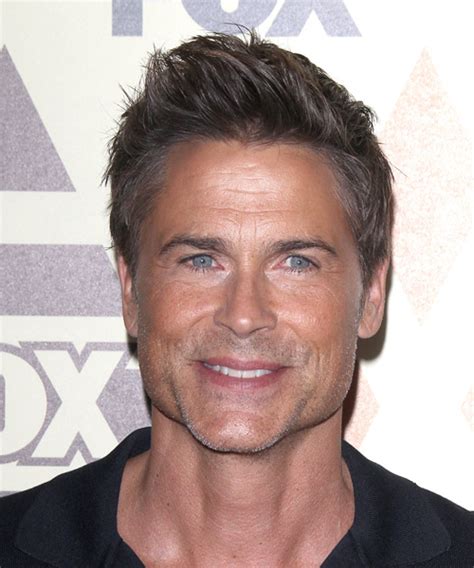 Rob Lowe Short Straight Brunette Hairstyle