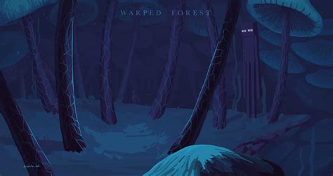Warped Forest Digital Painting Rminecraft
