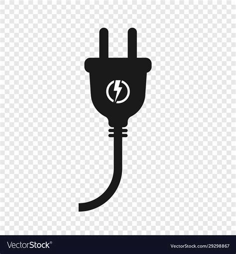 Electric Plug With Cable Royalty Free Vector Image