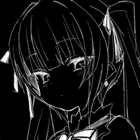 Pin By Tenshi On Black Anime Avatar Profile Pic Dark Anime Art