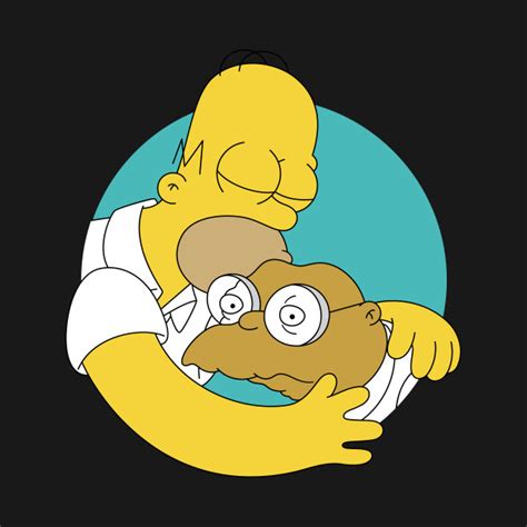 Homer Simpson Kissing Hans Moleman The Simpsons Simpsons Crewneck Sweatshirt TeePublic