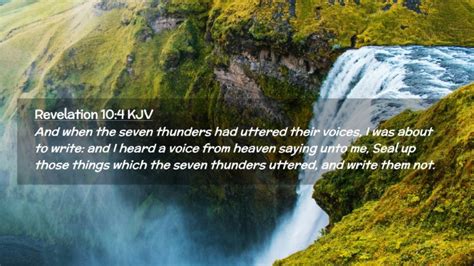 Revelation 104 Kjv Desktop Wallpaper And When The Seven Thunders Had