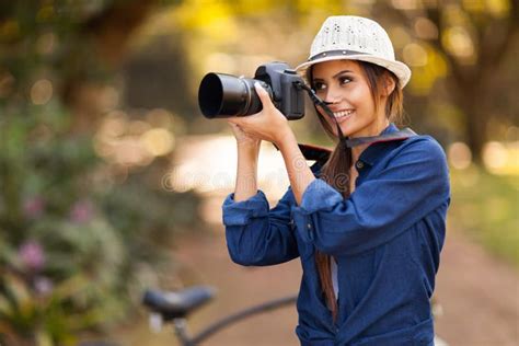 Photographer Taking Pictures Stock Photo Image Of Biker Denim 31340644