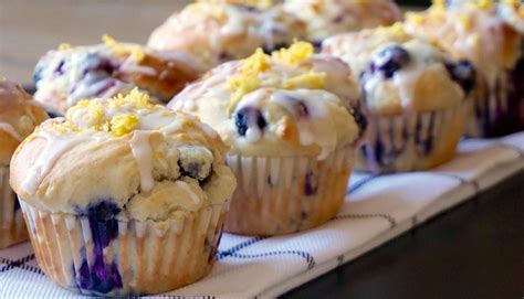 Blueberry Lemon Muffins Have A Lemon Sugar Glaze