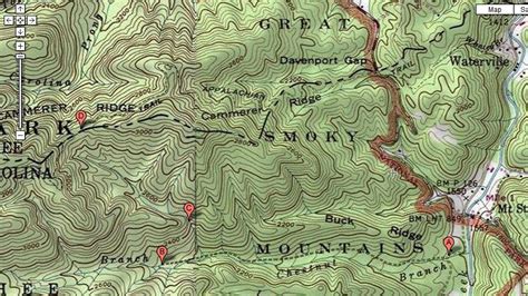 Elkmont Tn Map Smokies Gatlinburg Hikinginthesmokys Geographic
