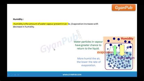 Cbse Class 9 Science Factors Effecting Evaporation Youtube