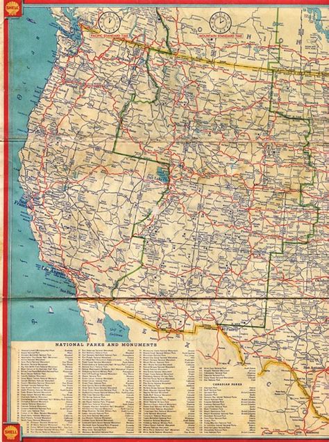 1934 Shell Road Map Flickr Photo Sharing