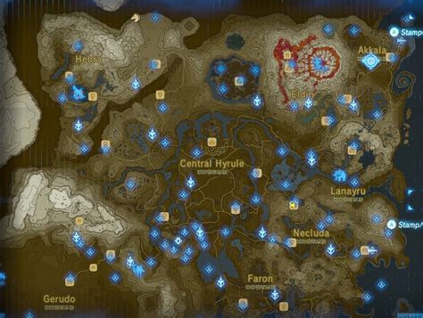 Age Of Calamity Map Full Map And Breath Of The Wild Comparison