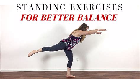 Standing Exercises To Improve Balance Youtube