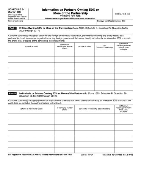 Printable I R S Forms Schedule B Printable Forms Free Online