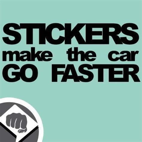 Stickers Make The Car Go Faster Sticker Bomb Aufkleber Decal In
