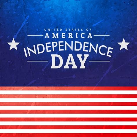 American Independence Day Background Vector Free Download