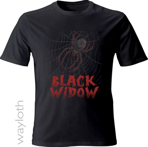T Shirt Black Widow Waylothch