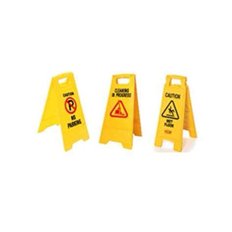 Abc Plastic Caution Sign Board Design Type Standard Color Yellow