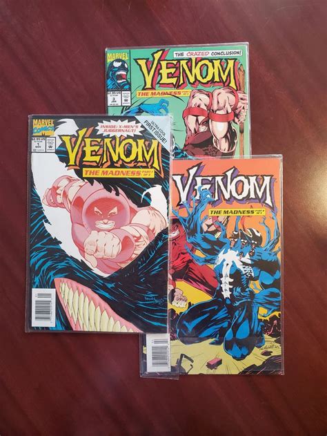 Vintage Venom The Madness Comic Books Complete Set Of 3 Etsy Canada