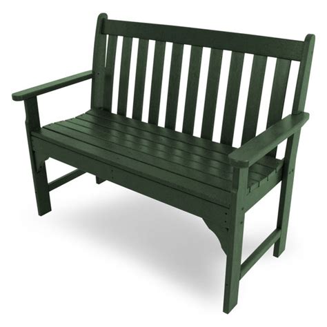 A sleek mix of furniture and storage. POLYWOOD® Vineyard Recycled Plastic Garden Bench - Walmart ...
