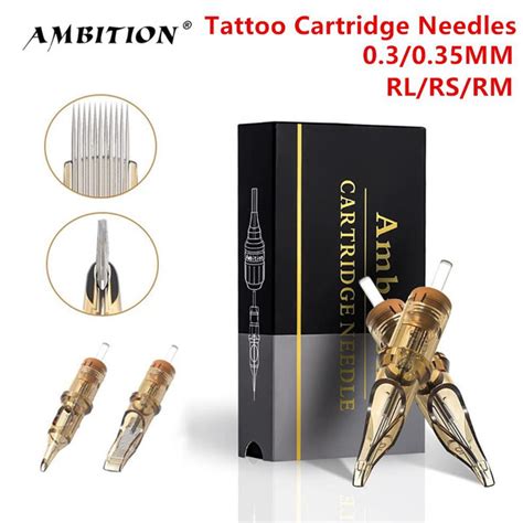 Ambition Revolution Tattoo Cartridge Mix Round Liner Shader Curved