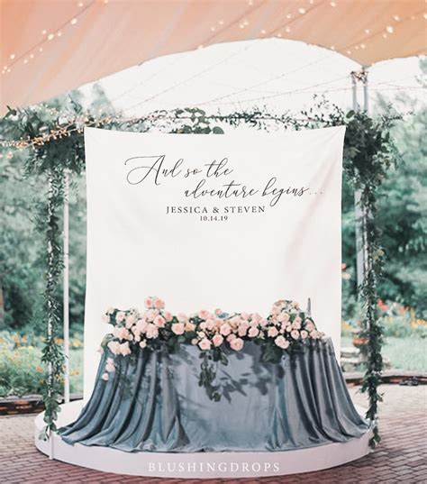 Wedding Backdrop For Reception Sweetheart Table Decor Etsy
