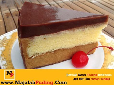 Resep dan cara membuat cake agar agar bahan: Resep Puding Cake Coklat Lapis Vanilla | Resep Puding