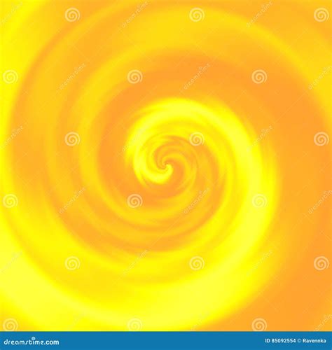 Yellow Orange Swirl Abstract Illustration Stock Photo Image Of