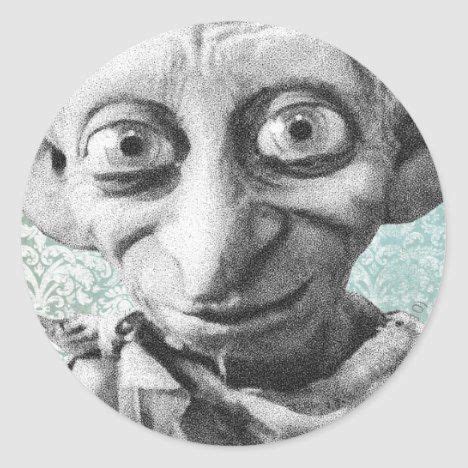 Dobby Classic Round Sticker Zazzle Com In Custom Harry Potter Round Stickers Harry