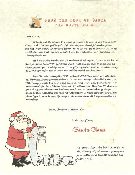 ••• jose luis pelaez inc. Wish A Letter From Santa: Sample Letter and Envelope