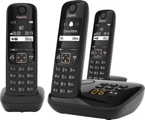 Alcatel F890 Voice Trio Cordless Phone With Answering Machine And 3