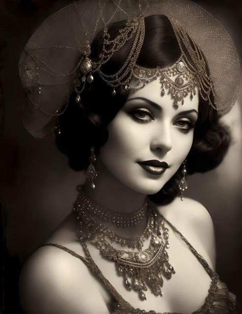 vintage burlesque portrait