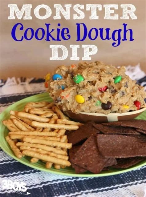 Monster Cookie Dough Dip Recipe 3 Boys And A Dog