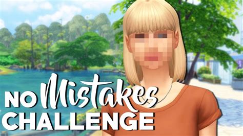 No Mistakes Challenge The Sims 4 Create A Sim Youtube
