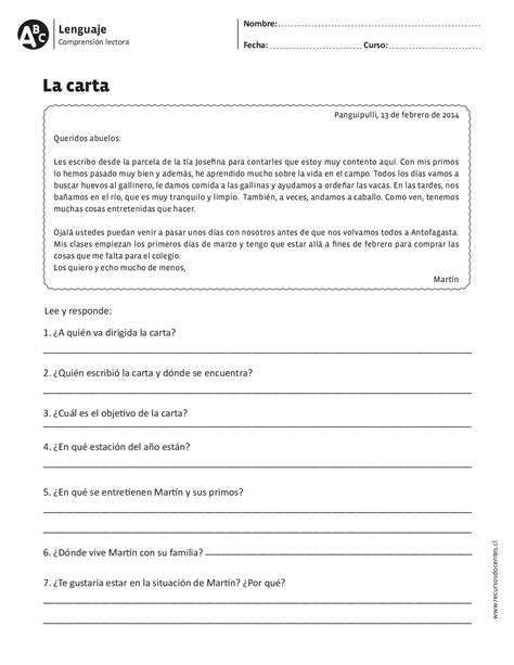 Fichas Comprension Lectora Segundo Ciclo 009 Orientación Andújar