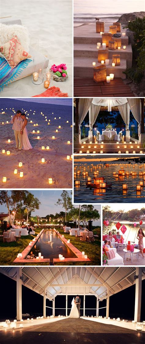 Candlelight Weddings On The Beach The Destination Wedding Blog Jet