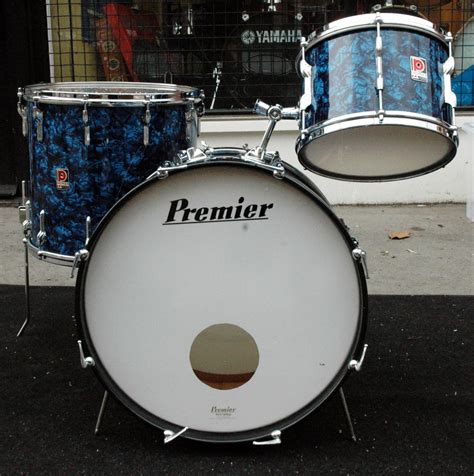 Premier Premier Drum Kit 1960s Blue Pearl Drum For Sale Drumshack Ltd