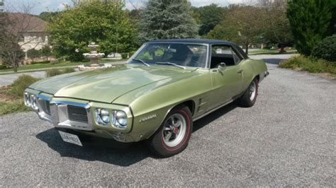 Seller Of Classic Cars 1969 Pontiac Firebird Greenblack