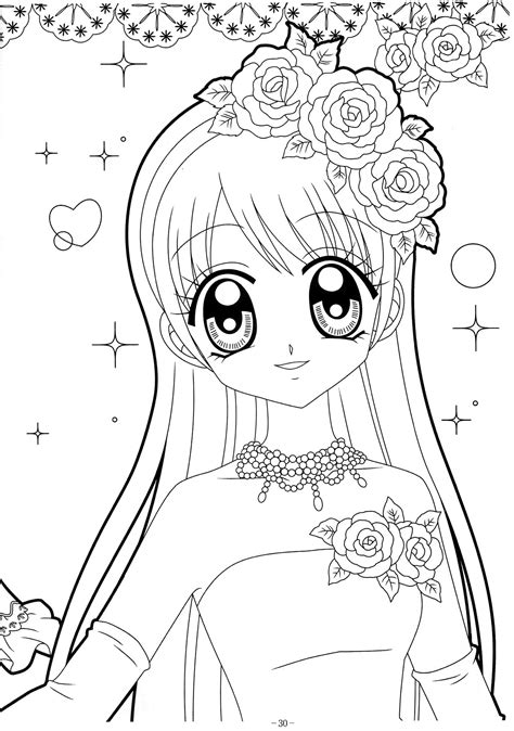 Pin On Colorpages Shojo And Anime