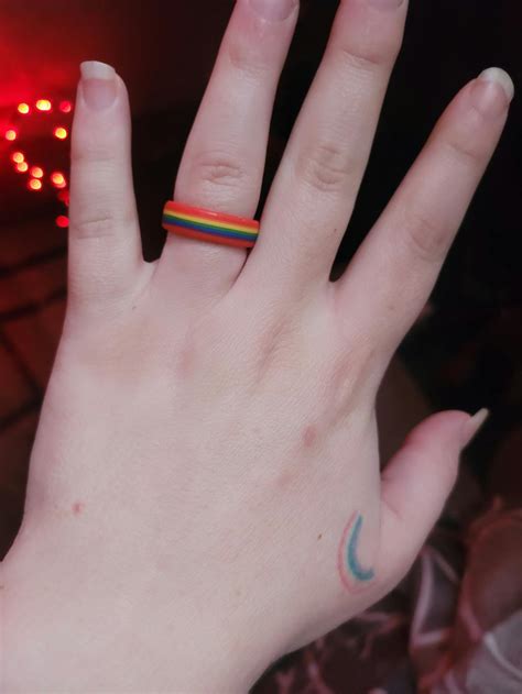 My Halo Ring Black Fire Lgbtqi Pride Silicone Ring 1st Edition Myhaloring