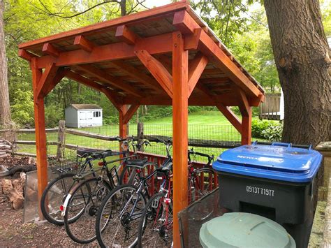 Diy Bike Shelter Bike Shelter Bike Shed Backyard