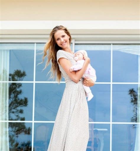 Alina Somova With Her Baby Svetlana Zakharova Sleeveless Dress Short
