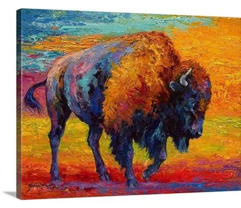 Wildflower Grizz By Marion Rose Framed Painting Print In 2021 Buffalo