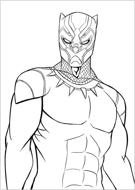 Lego Black Panther Coloring Pages Easy To Color Superhero Coloring