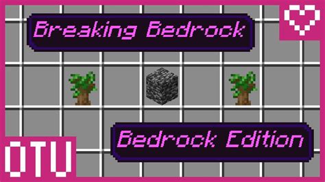 ⛏️ Breaking Bedrock With Dark Oak Saplings 〖obtaining The Unobtainable