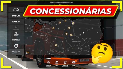 Como Encontrar As Concession Rias No Euro Truck Simulator Youtube