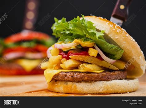 Set Different Burgers Image And Photo Free Trial Bigstock