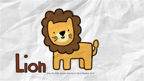 With our simple step by step how to draw a lion tutorial you will be drawing a lion of your own in no time. Draw for Kids, Lion - YouTube