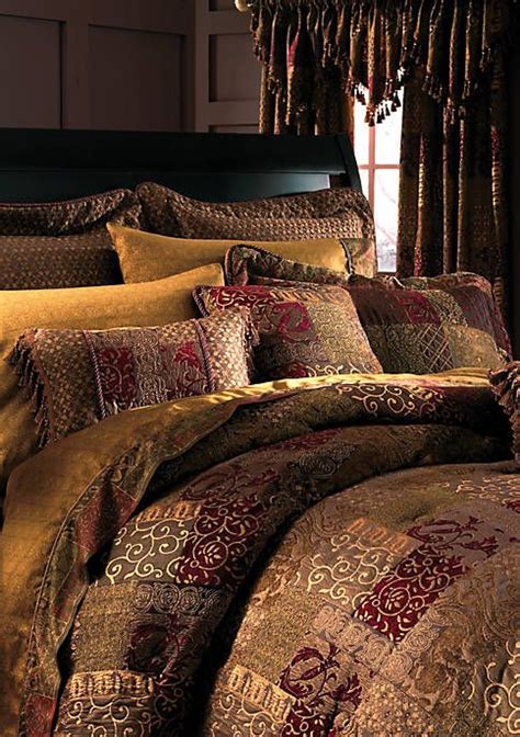 Waverly® Fresco Flourish Four Piece Reversible Bedding Collection Red
